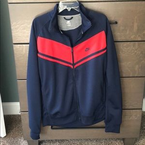 Nike men’s navy and red track jacket, XL